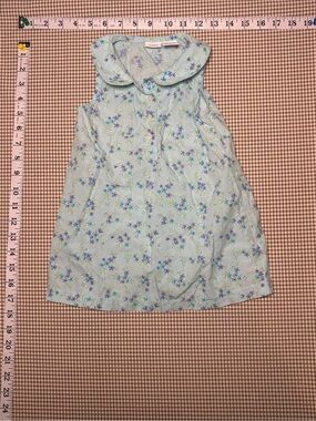 Y2K KRU Supplies Blue Floral Sleeveless Dress Girls 24M